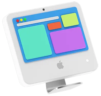 Rent a website_iMac image